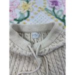 Polly Cable Knit Pants XS/S Beige Drawstring Cozy Lounge Casual Knitwear Tan Photo 2