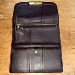 Coach Vintage Chocolate Brown  Leather Trifold Wallet Photo 3