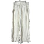 Halston Linen‎ Blend Cream Color Wide Leg Trousers Size L Size L Photo 6