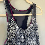 Apt. 9  Pajama Silky Intimate Slip Sleeveless Dress Purple White Small Photo 1