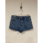 Edikted  Shorts Womens Small Blue Denim Heart Pockets Bow Ribbon Zip Fly S16067 Photo 4