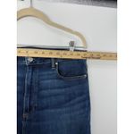 Paige Claudine Bootcut Jeans Size 32 Dark Wash Raw Hem Stretch Denim Photo 7
