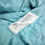 Free People  | Edie Ruffle Long Balloon Sleeve Maxi Dress Plaid Teal | Size Small Photo 8