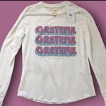 Spiritual Gangster Grateful Pink Blue LS Shirt Top Tee XS New with Tags Photo 5