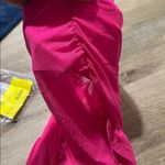 NWT ruched mesh high waisted swim skirt Pink Photo 2