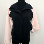SHAPE Black and Soft Pink Mockneck Full Zip Jacket in Size XS Photo 0