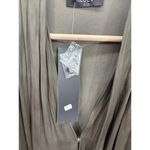 Reset Olive Green Satin Long Sleeve Wren Bodysuit Flowy Loose Women L NWT Size L Photo 7