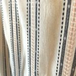 Skies Are Blue Cream Button Down Crop Top NWT Cuffed Sleeves Tie Waist Photo 6