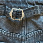 We The Free Urban Outfitters  Black Denim Mini Skirt Button Fly 26" EUC Photo 5