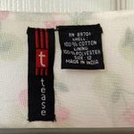 VINTAGE Cherry Print Dress with Sash 100% Cotton Size Small Green Photo 2