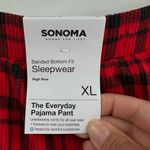 Sonoma NWT Women’s Buffalo Plaid Hi Rise Banded Bottom Everyday Pajama Pants XL Photo 3