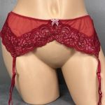 Victoria's Secret New Y2K Victoria’s Secret Suspender Garter Belt Size Medium Large Red Pink Vtg Photo 0