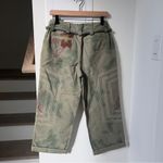 Free People NWT We The Free Electric Sands Embroidered Pants in Green Photo 3