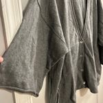 Purejill Gray V Neck Button Front Cardigan Sweater M Cotton Cashmere Size M Photo 6