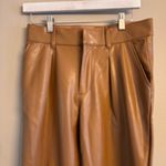 Abercrombie & Fitch Vegan Leather Straight Pants Photo 2