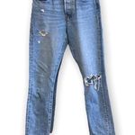 Levi's  501 High Rise Skinny Leg Button Fly Distressed Jeans Size 24 Photo 3