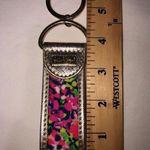 Lilly Pulitzer  Wild Confetti Key Fob Ring Gold Pink Multi Color Metallic Photo 4