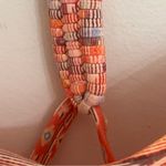 prAna Woman’s  Adelina Orange Stripe & Southwest Bikini Swimsuit Top Size Small Photo 2