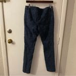 INC International Concepts Botanical Print Floral Embroidered Jeans 10 Boho Chic Blue Photo 3