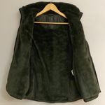 Michael Kors womens army green faux fur quilted vest size S Photo 7