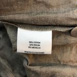 Eileen Fisher Womens Jacket Rumpled Cotton Steel Cinch Tie Waist Pockets Brown L Photo 3