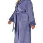NWT Carol Hickman Women's indigo purple Robe size M. Super warm and fuzzy! Size M Photo 2