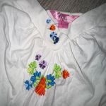 PINK - Victoria's Secret VSPINK early 2000’s White Embroidered Slip Dress  Photo 3