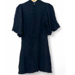 Free People Nwt 4 M | Dress Mini High Neck Rushed Front Button Back Be my Baby Photo 2