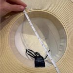 Saks 5th Avenue Saks Fifth Avenue Cream and Black Ribbon Hat Photo 5