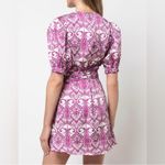 Alexis  Bardot Mini Wrap Dress in Mulberry Palm XS Photo 3