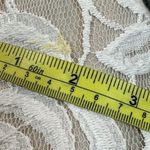 Sandra Darren Dress Womens 6P Neutral Colorblock Embroidered Sleeveless Sheath Photo 8