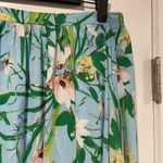 Bobeau  Size M Light Blue Floral Elastic Waist Flowy Lined Maxi Skirt Photo 2