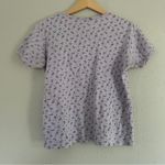 Cherokee 🦋  Purple Lavender Floral Cotton T-Shirt Tee Pastel Casual Spring Large Photo 2