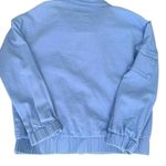 Princess Polly Y2K Streetwear Light Blue Denim Look Zip Bomber Jacket XS/S Photo 1