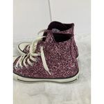 Converse Women's Chuck Taylor All Star Hi Purple Pink Glitter Sneakers Shoes 8 Photo 4
