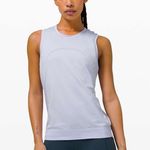 Lululemon  Swiftly Breathe Muscle Tank Serene Blue Size 10 Photo 0
