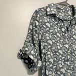 Faherty  Penny Linen Dress‎ In Blue Indigo Echo Floral Size XS Photo 3