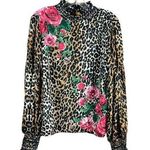 Jealous Tomato  Women's Floral Animal Print Blouse Photo 0