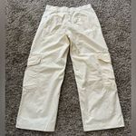 BDG Urban Outfitters Off White Cotton Cargo Pants Wide Leg Women's Size 2 Photo 3