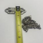 Lot Of 2 Pretty Costume Brooch Pins Costume Jewelry Retro Art Deco Style Photo 8