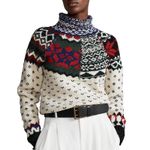 Ralph Lauren Polo by  Mixed Print Turtleneck Sweater, Size XS New w/Tag Photo 13