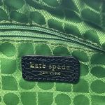 Kate Spade  New York Black White Shoulder Bag Purse Pattern Green Lining Top Zip Photo 8