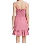 Rebecca Taylor  Linen Blend Ruffle Dress in Rose NWT 6 Photo 1