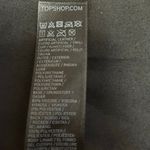 Topshop Womens Black Faux Vegan Leather Zip Up Collar Moto Coat Jacket Size 2 Photo 4