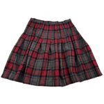 Talbots Vintage USA Wool Tartan Plaid Pleated Wrap Skirt Size 12 Holiday Event Photo 1