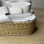 Vince Sandals Women 10M White Leather Jesson Espadrille Jute Wedge Casual Summer Photo 6