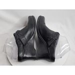 Ariat Leather Wedges Mules Slip On Womens 8.5 B Black Braided Leather Western Photo 3