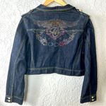 COOGI | Cropped Embellished Denim Jacket Photo 1