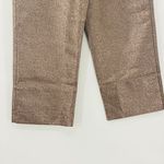 Madewell NEW  Slim Emmett Wide-Leg Crop Pants in Metallic Size 28 It Girl Luxury Photo 10