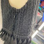 Ali & Jay Lace Whimsigoth Festival Cowgirl Dress Small Black Crochet Fringe Photo 2